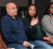 Kevin Malonson, Candace Thompson, Candace Sledge from left to right